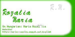 rozalia maria business card